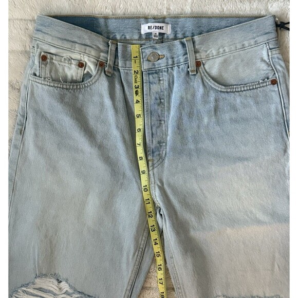 RE/DONE Loose Long Acqua Destroy Jeans Size 28 – Retail $325 NWT - Picture 8 of 10
